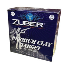 Zuber Premium Clay Target 12ga 2.75" 1oz #7.5 Shot Ammo - 25 Rounds