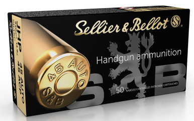 Sellier & Bellot 45 ACP 230gr JHP Ammo - 50 Rounds