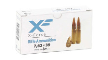 X-Force 7.62x39 124gr FMJ Brass Ammo - 480 Rounds