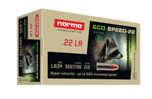 Norma Eco Speed-22 22LR 24gr Zinc Copper Layer FN Ammo - 50 Rounds