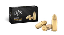 BPS 9mm 124gr FMJ Ammo - 50 Rounds