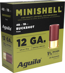 Aguila MiniShell 12ga 1.75" 5/8oz 4B/1B Ammo - 25 Rounds