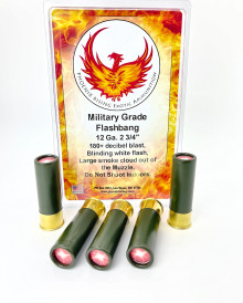 Phoenix Rising 12ga 2.75" Military Grade Flash Bang Ammo - 5 Rounds