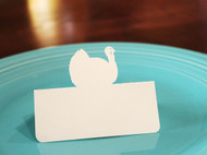 Turkey place card - cream