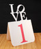 Love table number