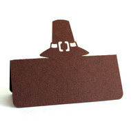 Pilgrim hat place card - brown cardstock