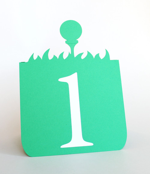 Golf ball table number