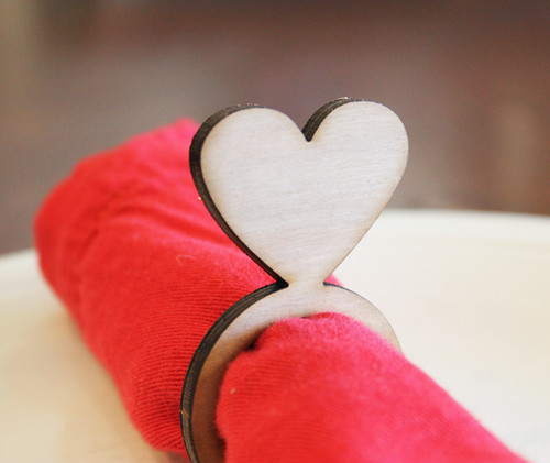 heart wood napkin ring