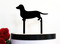 Custom dog cake topper - dachshund shown in black acrylic 