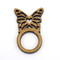 Butterfly wood napkin ring