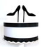 High heels cake topper - shown in black acrylic 
