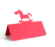 Rocking horse place card