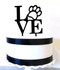 Love philly paw cake topper - black acrylic