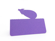 Eggplant place card - shown in grape