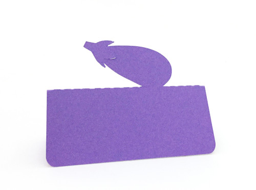 Eggplant place card - shown in grape