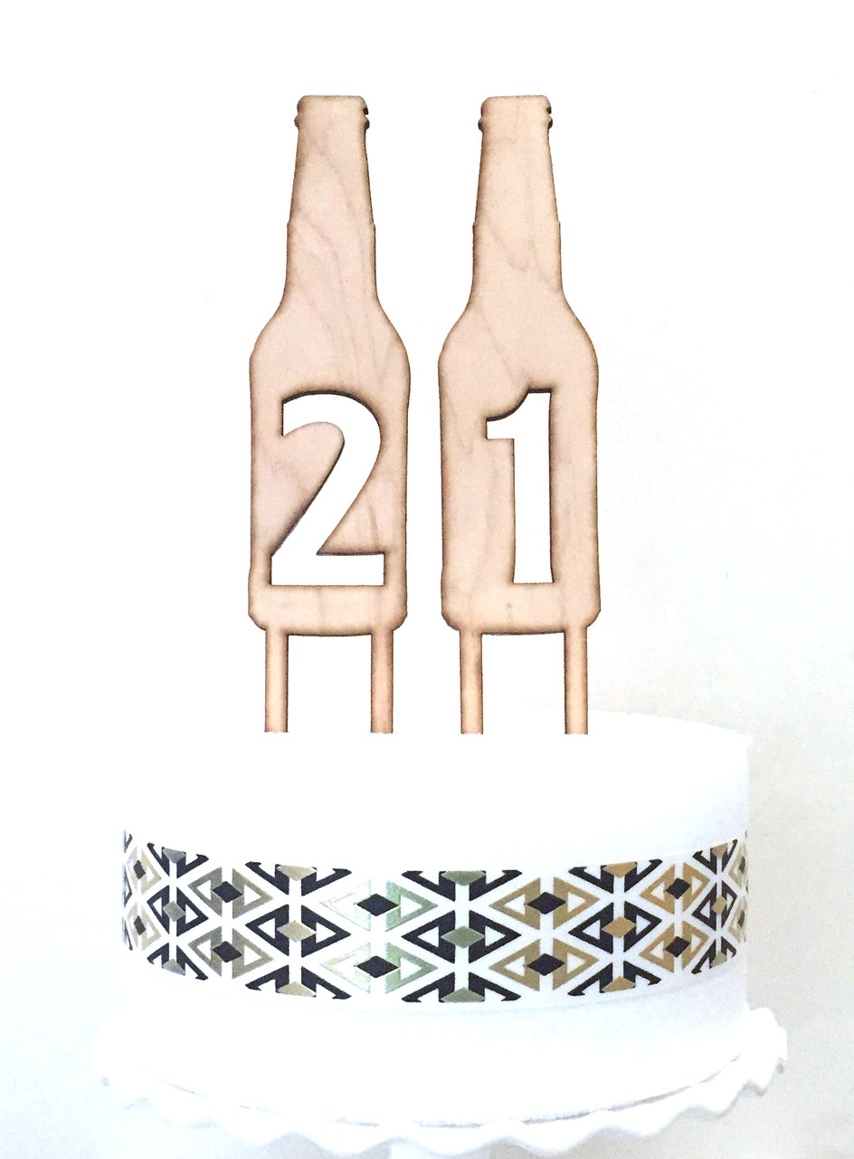 beer bottle number cake