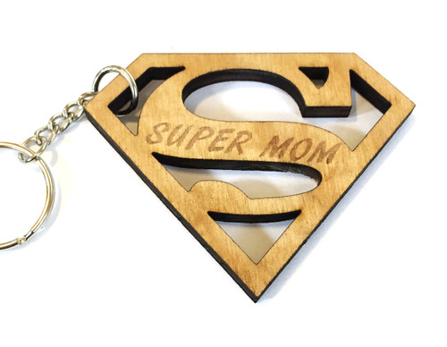 Super mom keychain