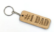#1 Dad keychain