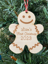 Baby's First Christmas personalized Ornament - Boy