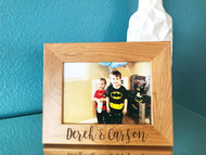 Personalized Engraved Wood 5x7 Picture Frame