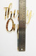 Thirty One Cake Topper - shown in gold mirror acrylic