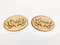 Antler oval engraved place cards
