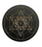 Metatron's Cube Crystal Grid - Stained Black