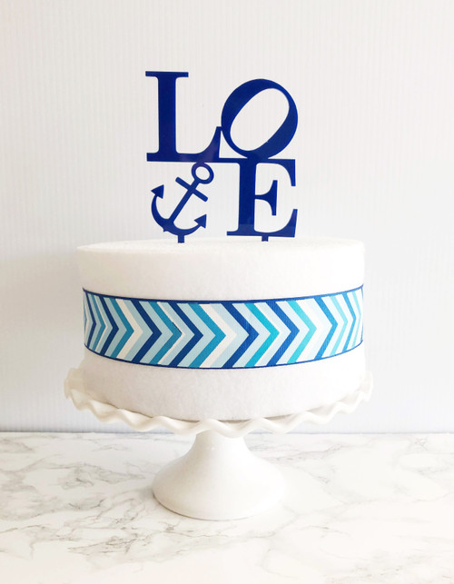 Love Anchor Philly Cake Topper