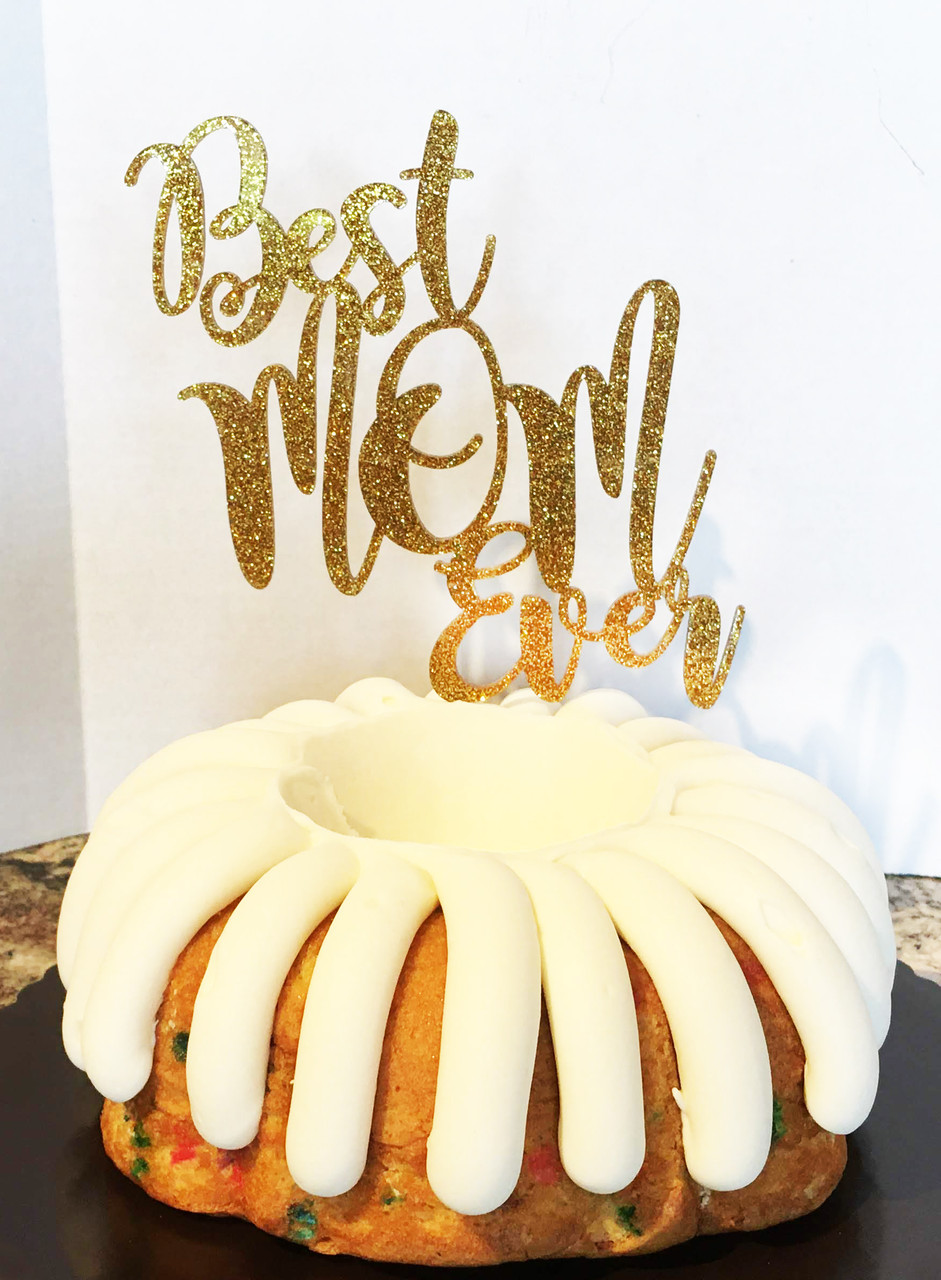 Cheyan Mirror Gold Best Mom Ever Cake Topper, Happy India | Ubuy