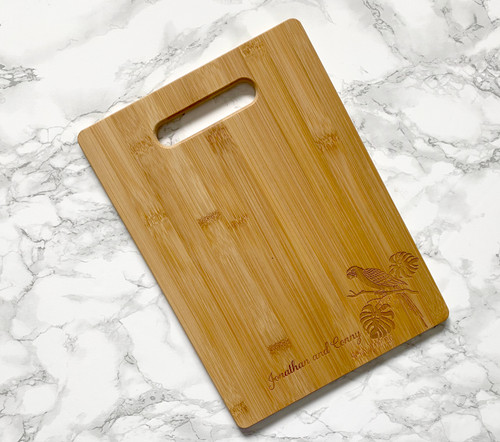 Parrot Personalized Name Cutting Board