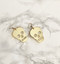Skull earrings - gold