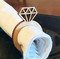 Diamond Ring Wood Napkin Ring