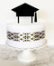 Graduation cap cake topper