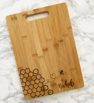 Bee honeycomb Personalized Name Cutting Board
