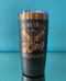 Pickleball King Tumbler - black with rose gold engraving 