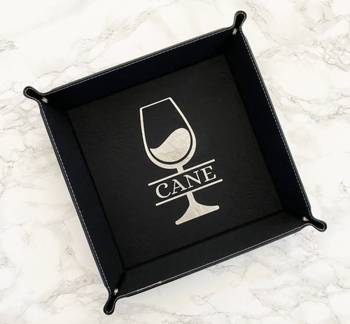 Monogram Wine Valet Tray 