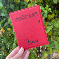 Red  passport cover