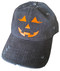 Jack-o-lantern with eyelashes pumpkin cap