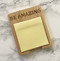Customizable Bamboo Sticky Note Holder