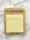Customizable Bamboo Sticky Note Holder