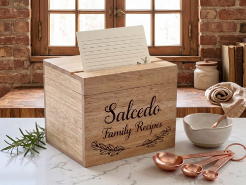 Personalized Name Recipe Box