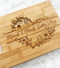 Friends and Family Gather Here Cutting Board