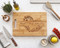 Friends and Family Gather Here Cutting Board