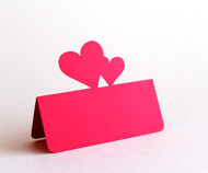 Double Heart place card
