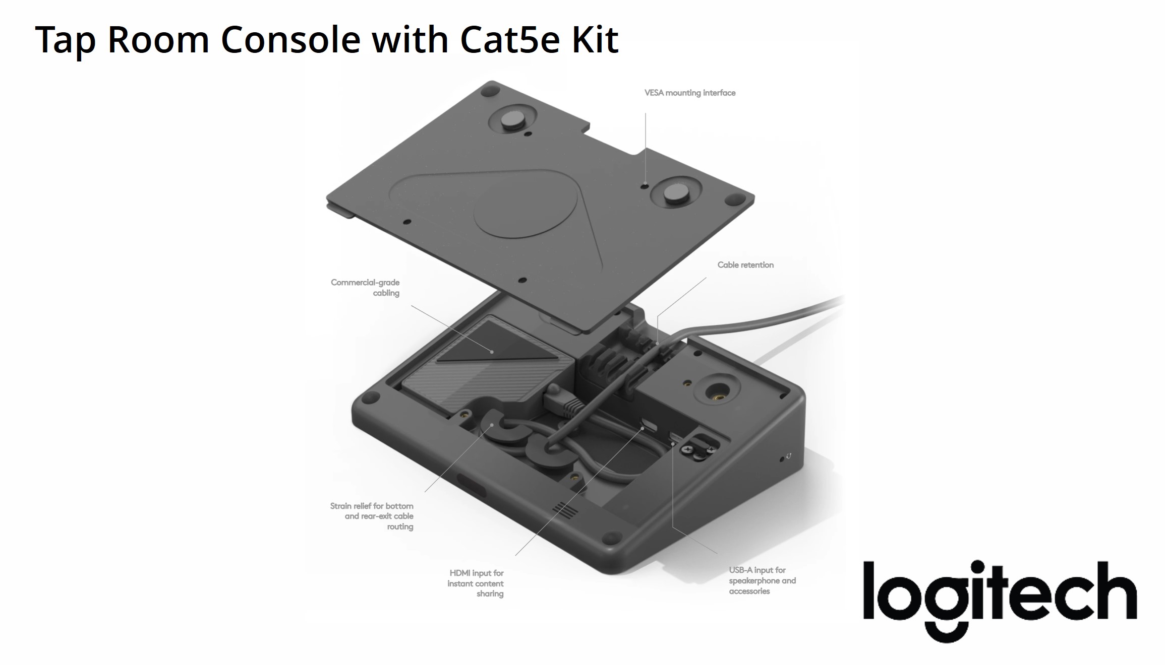 Logitech Tap Cat5e Video Conference Room Controller (Graphite)