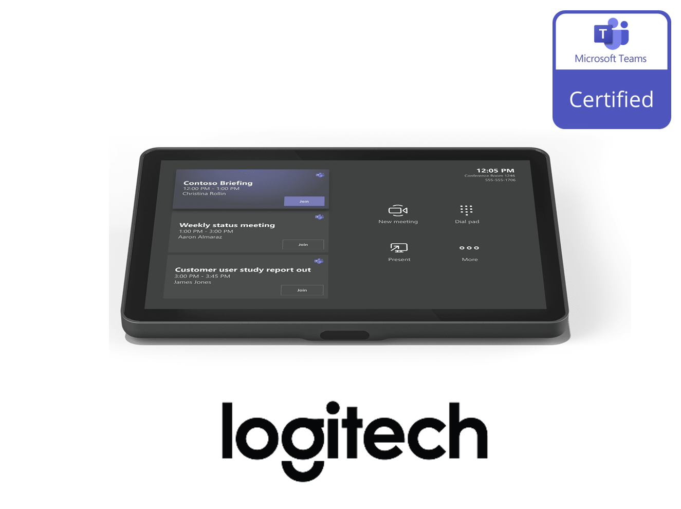 Logitech Tap IP Certified for Microsoft Teams