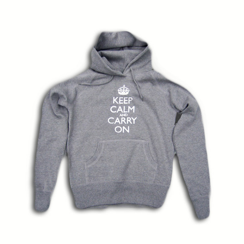 grey hooded top