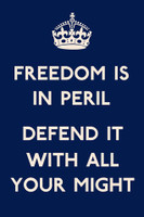 Freedom is in Peril Poster