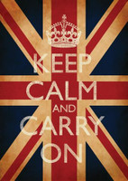 Keep Calm & Carry On Union Jack Poster