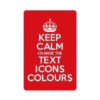 KEEP CALM AND CARRY ON CUSTOMISED METAL SIGN PLAQUE